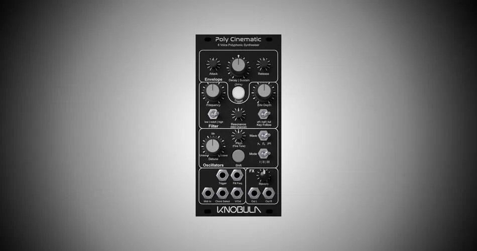 Knobula releases limited dark edition of Poly Cinematic Eurorack synth