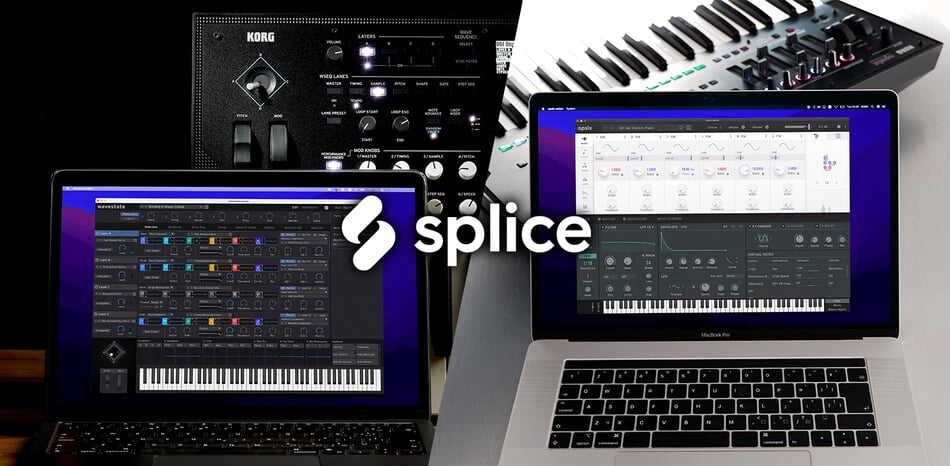 Korg opsix and wavestate native synths available at Splice Rent-to-Own