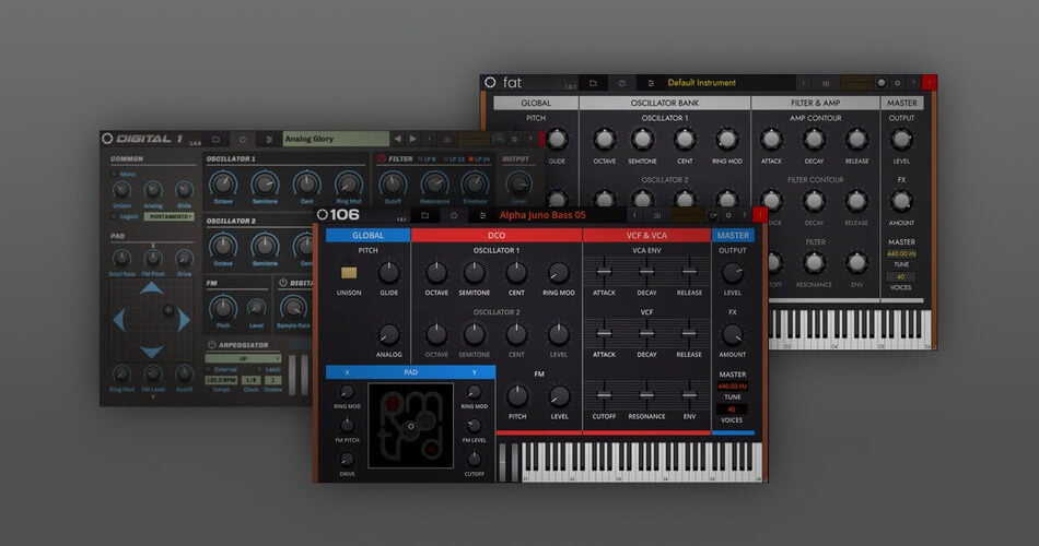 Save 50% on Tracktion RetroMod 106, Digital 1 and FAT synth plugins