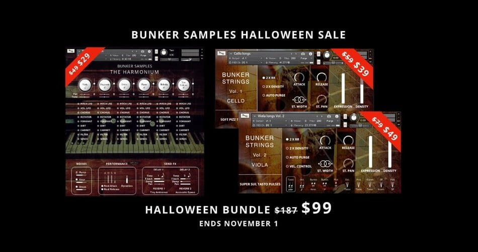 Bunker Samples launches Halloween Sale on Kontakt libraries