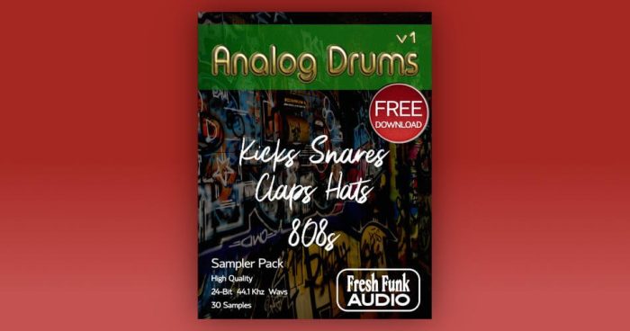 Fresh Funk Audio Analog Drums v1 Free Sampler Pack