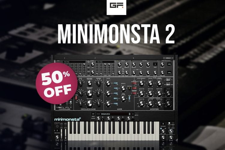 Save 50% on Minimonsta2 synthesizer plugin by GForce Sofware