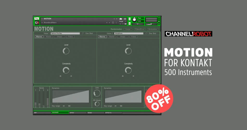 Save 80% on Motion sample library for Kontakt by Channel Robot