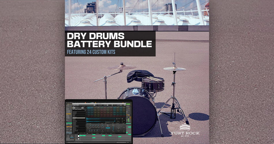 Yurt Rock Dry Drums Battery Bundle