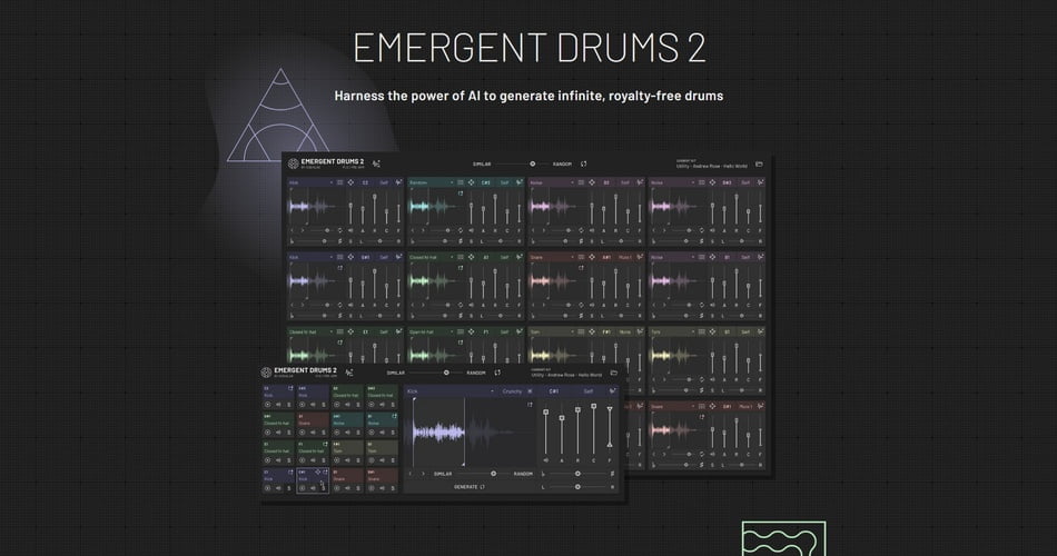 Audialab Black Friday Sale: Emergent Drums 2 AI-powered instrument on sale for $49 USD