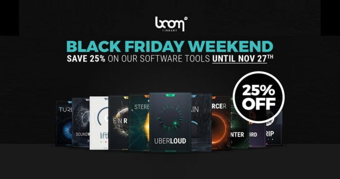 BOOM Library Black Friday plugins sale