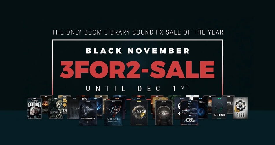 BOOM Library Black November 3For2