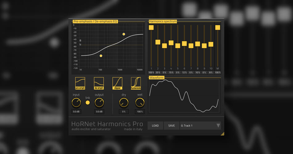 HoRNet Plugins releases HoRNet Harmonics Pro excite and saturator plugin