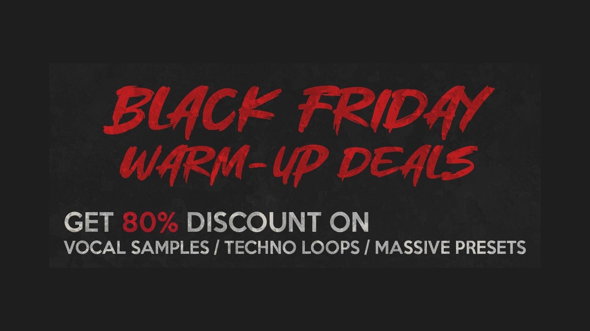 Resonance Sound Black Friday Warm Up: Save up to 80% OFF sample packs & synth presets