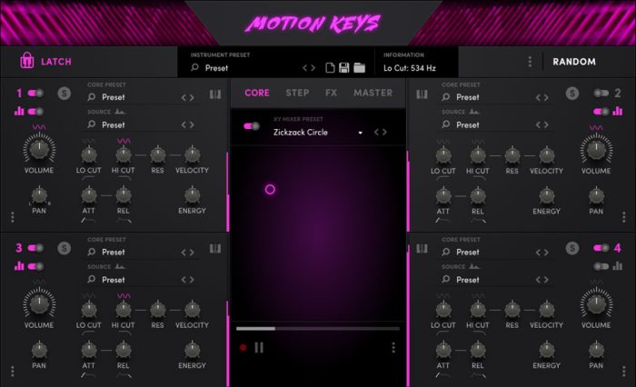 Sample Logic Motion Keys