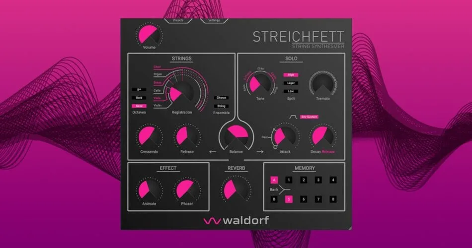 Waldorf deals string synth