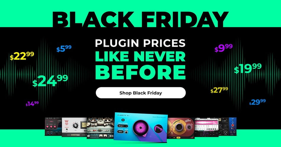 Waves Audio Black Friday Sale 2022: Lowest prices ever + Up to 4 plugins FREE with purchase