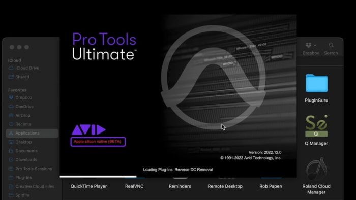 Avid Pro Tools Apple silicon native public beta