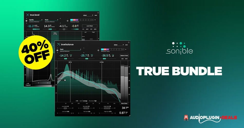 Save 40% on Sonible True Bundle at Audio Plugin Deals