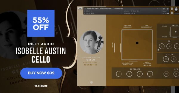 Save 55% on Isobelle Austin Cello for Kontakt by Inlet Audio