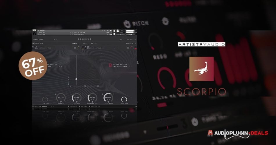 Save 67% on Scorpio modern motion synth by Artistry Audio