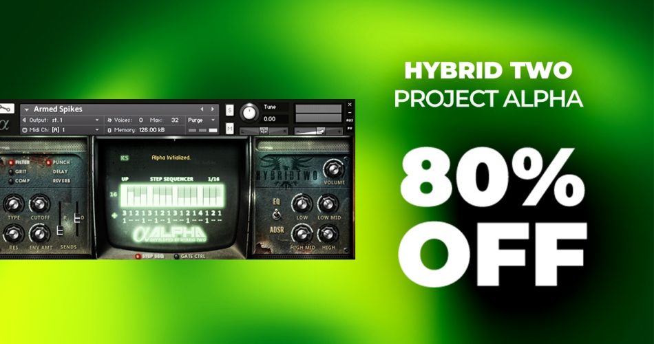 Save 80% on Project Alpha sample library for Kontakt by Hybrid Two