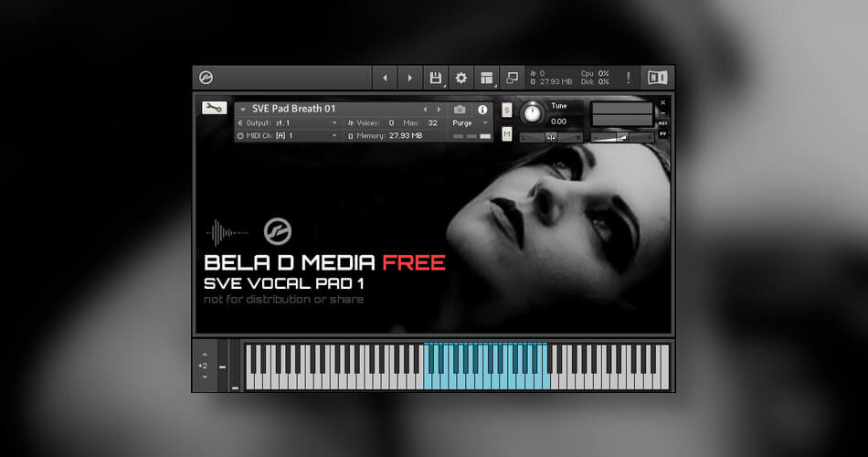 Bela D Media offers subscribers free SVE Vocal Pad 1 for Kontakt
