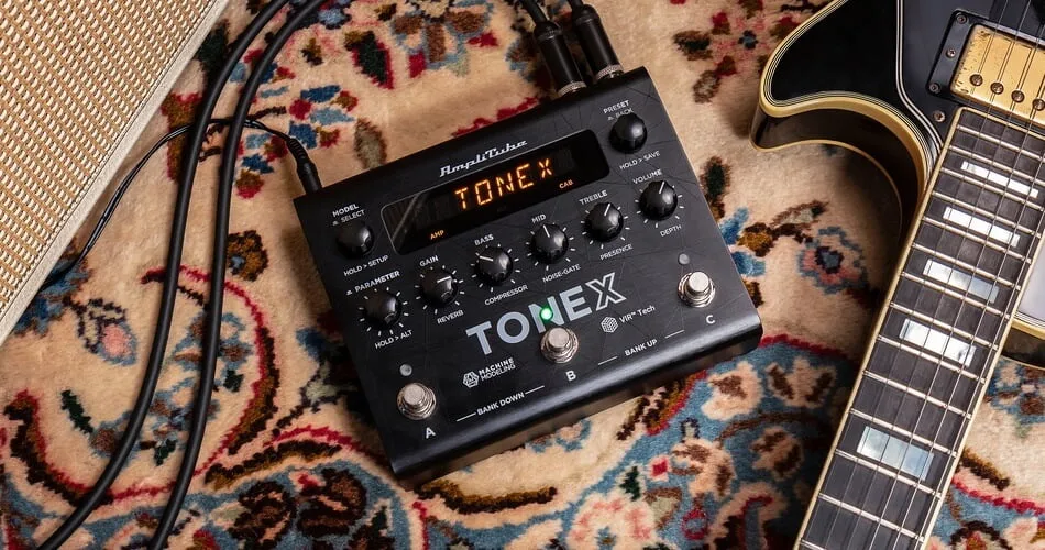 IK's TONEX Pedal brings AI Machine Modeled tones live on stage