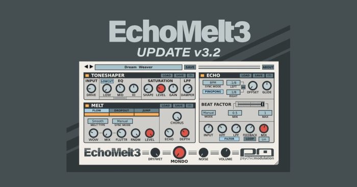 Psychic Modulation EchoMelt3 v3.2 update