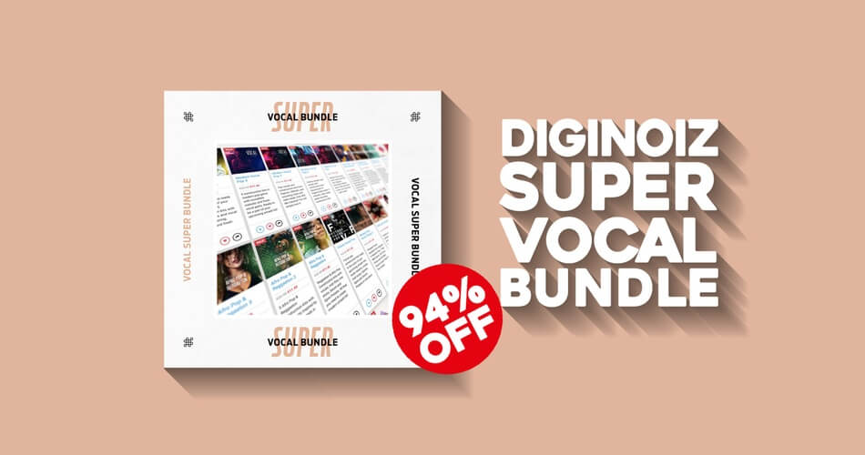 Super Vocal Bundle By Diginoiz: 25 sample packs for $19.90 USD!