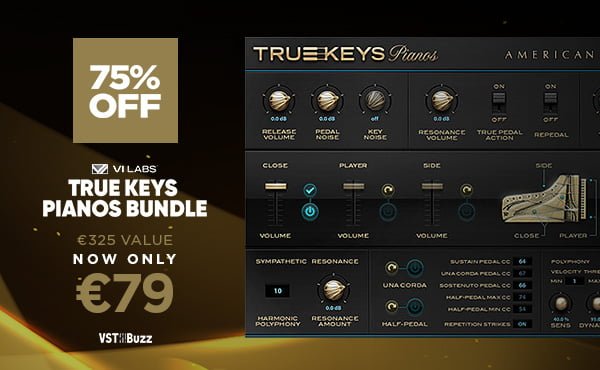 True Keys Bundle: 3 piano instruments by VI Labs on sale at 75% OFF