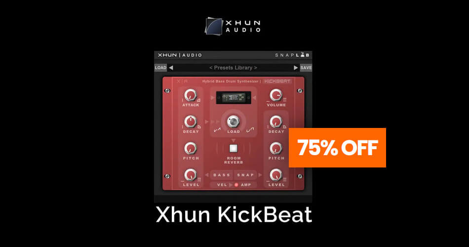 Save 75% on KickBeat electronic bass drum synthesizer by Xhun Audio