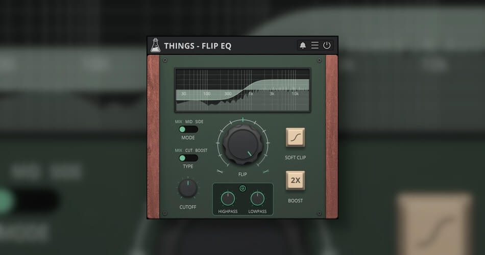 Things Flip EQ plugin by AudioThing on sale for $9 USD