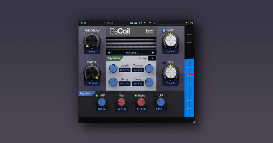 Boz Digital Labs releases ReCoil spring reverb at intro offer