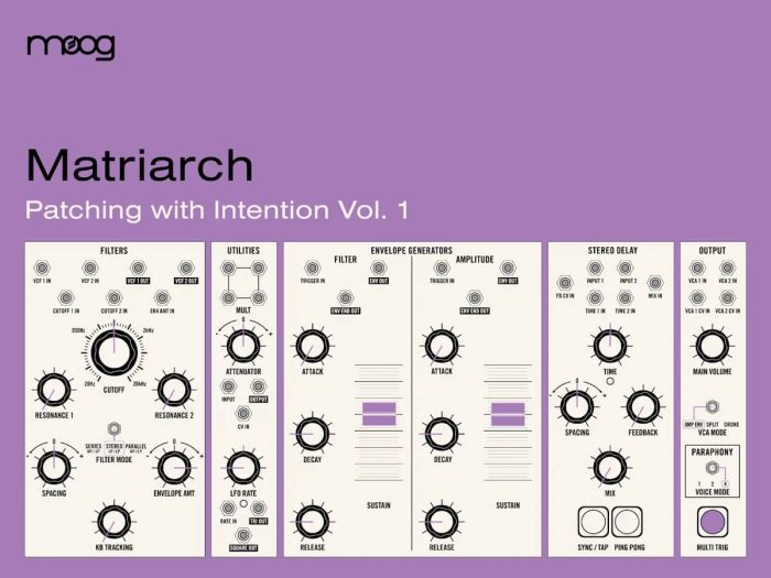 Moog Martriarch Patching with Intention Vol 1
