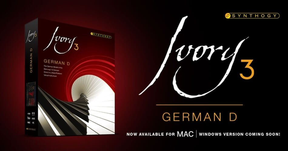 Synthogy launches Ivory 3 German D virtual piano instrument