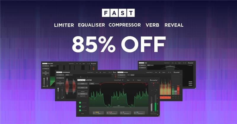 Save 85% on FAST AI-driven effect plugins by Focusrite