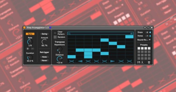 Isotonik Step Arpeggiator Max for Live