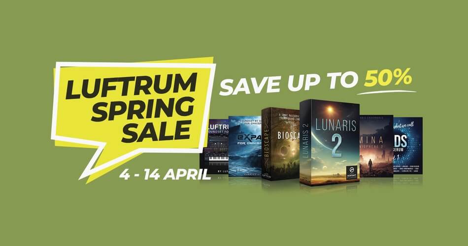 Luftrum Spring Sale 2023: Save up to 50% off soundsets & Kontakt instruments