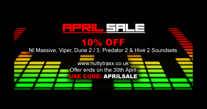 Nutty Trax April Sale