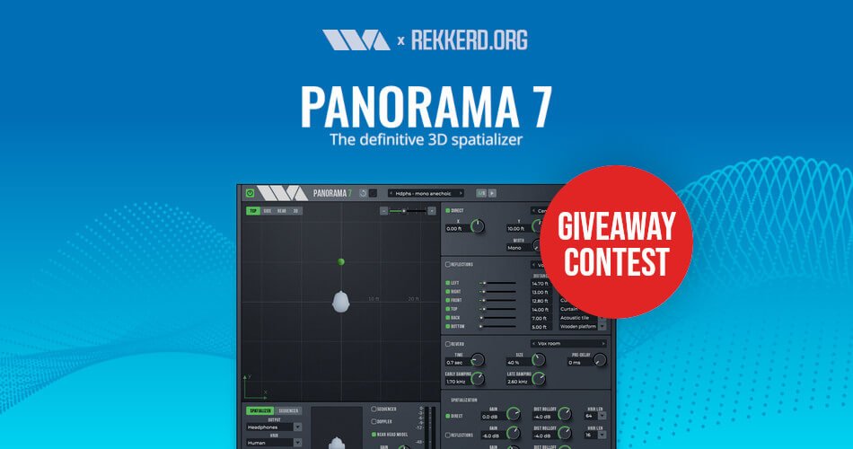 Giveaway Contest: Wave Arts Panorama 7 spatializer plugin (2x)