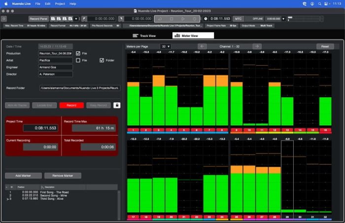 Steinberg Nuendo Live 3