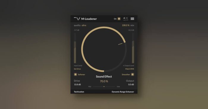 Techivation M Loudener 1.1.0 update