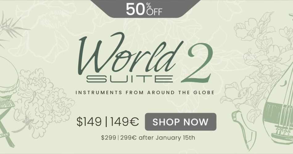 Save 50% on UVI World Suite 2 collection of traditional and ethnic sounds