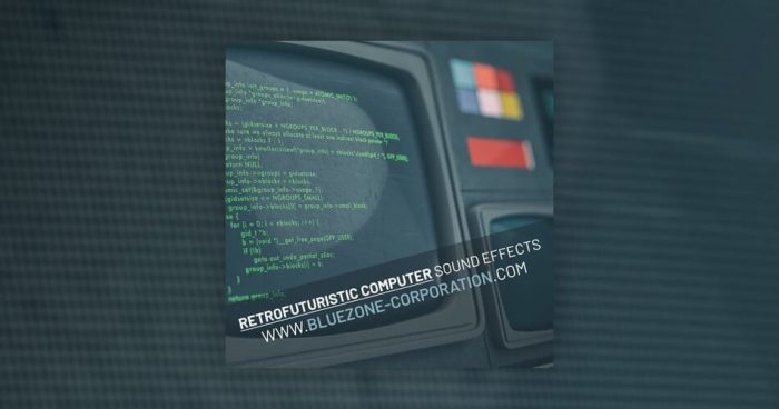 Bluezone Retrofuturistic Computer Sound Effects