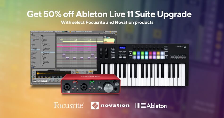 Focusrite partners with Ableton to offer 50% discount on Live 11 Suite Upgrade