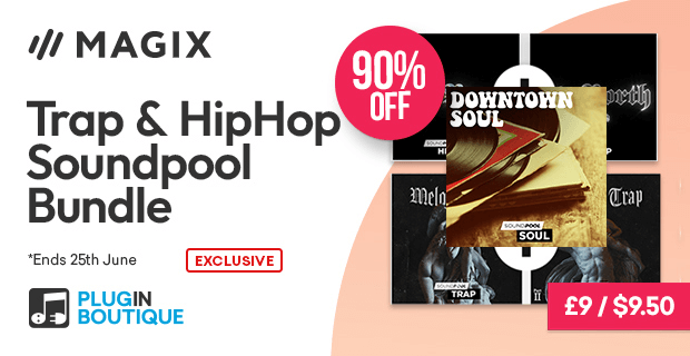 Save 90% on Trap & Hip Hop Soundpool Bundle by Magix