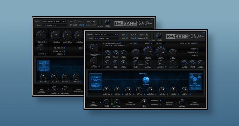 Save up to 40% on RevSane & DelSane plugins by Rob Papen