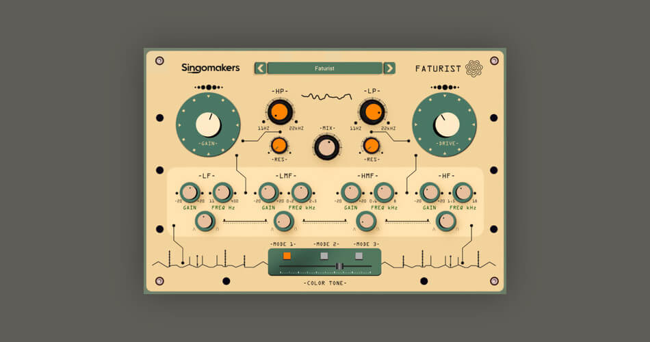 Faturist saturation and distortion plugin by Singomakers