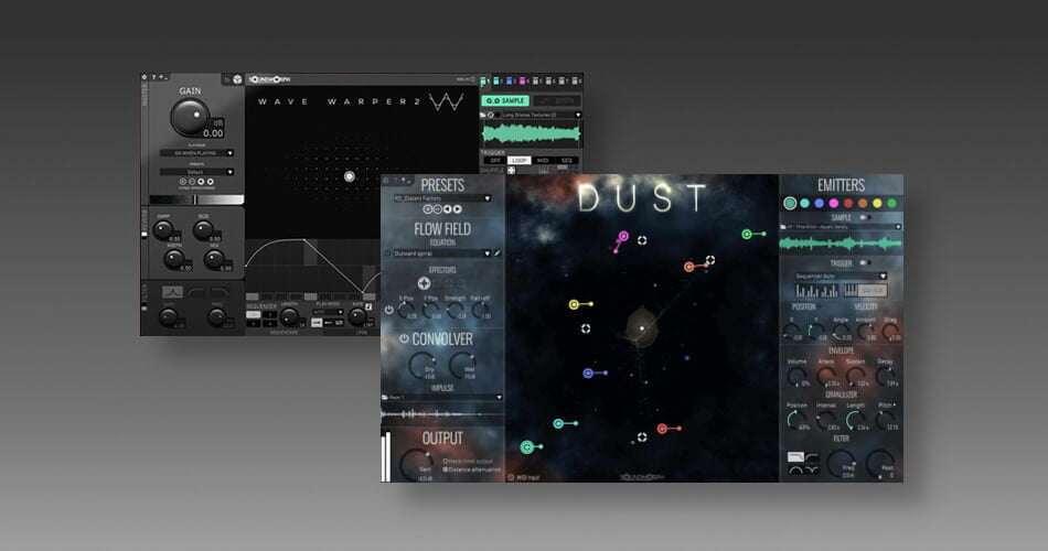 Save 50% on DUST and Wave Warper 2 granular synth plugins