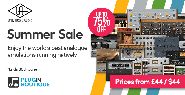 Save up to 75% on Universal Audio native plugins & bundles