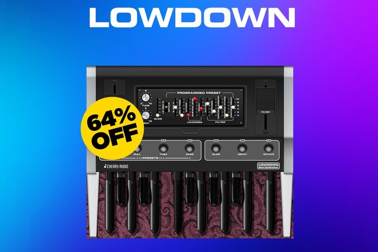 Lowdown Bass Synthesizer by Cherry Audio on sale for $18 USD!