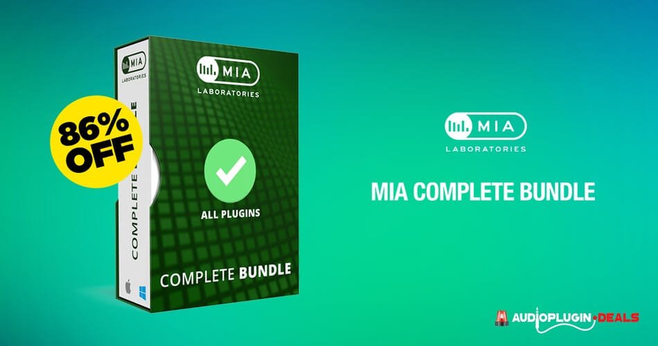 Save 86% on MIA Complete Bundle: 14 plugins for $99 USD