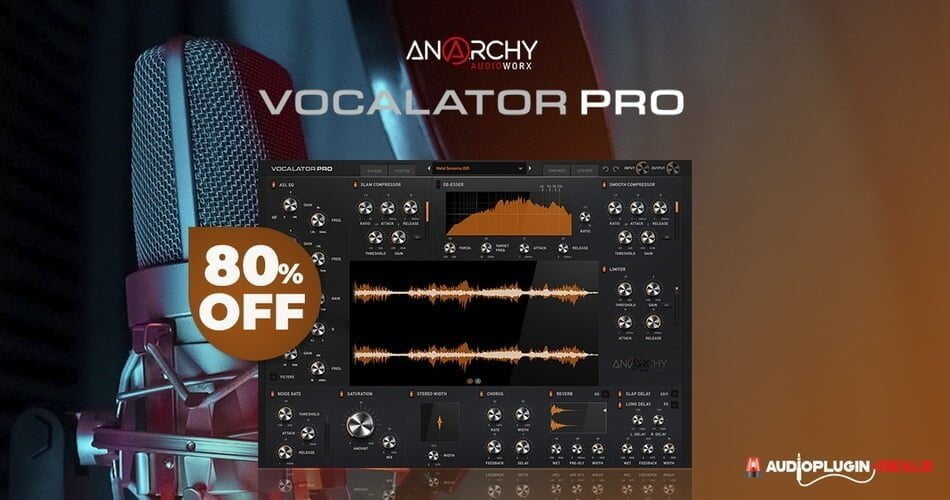Vocalator Pro effect plugin by Anarchy Audioworx on sale for $49 USD