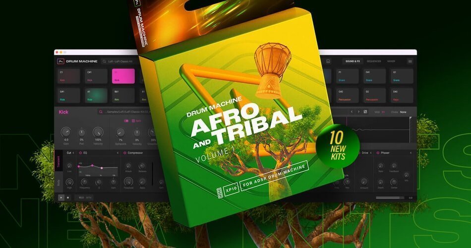 Afro & Tribal Grooves expansion for ADSR Drum Machine